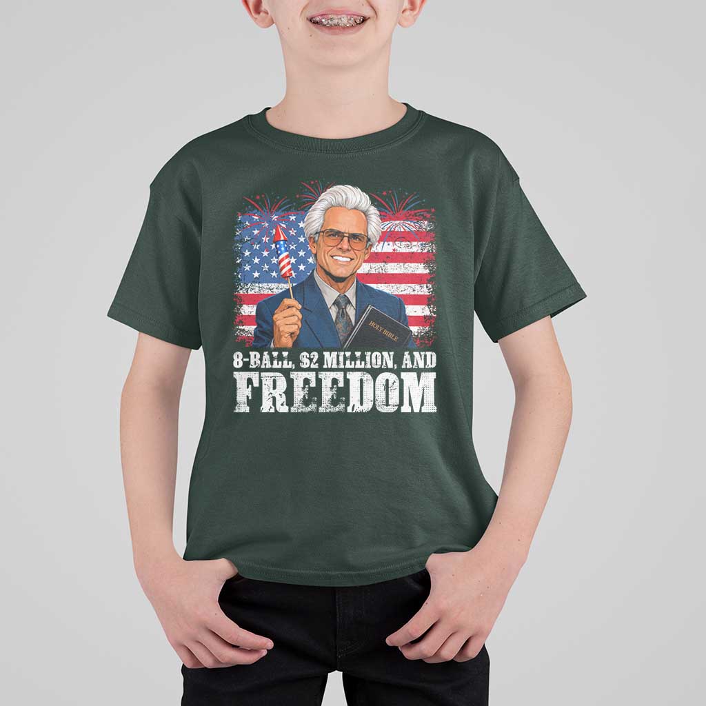 8 Ball 2 Million Dollars And Freedom T Shirt For Kid Billy Meme Baby 4th of July