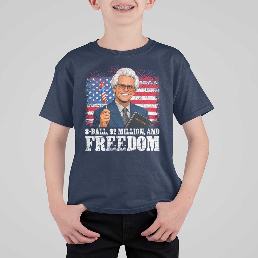 8 Ball 2 Million Dollars And Freedom T Shirt For Kid Billy Meme Baby 4th of July