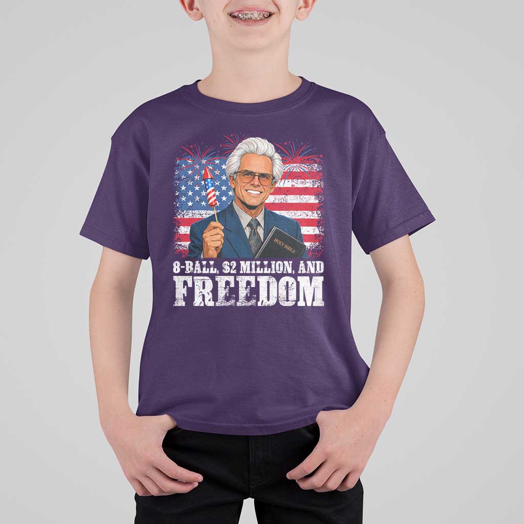8 Ball 2 Million Dollars And Freedom T Shirt For Kid Billy Meme Baby 4th of July