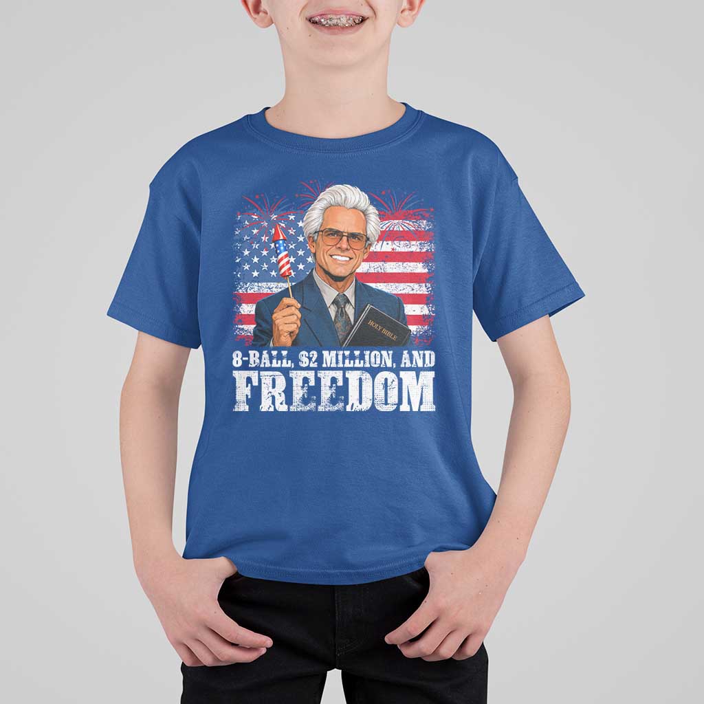 8 Ball 2 Million Dollars And Freedom T Shirt For Kid Billy Meme Baby 4th of July