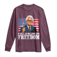 8 Ball 2 Million Dollars And Freedom Long Sleeve Shirt Billy Meme Baby 4th of July