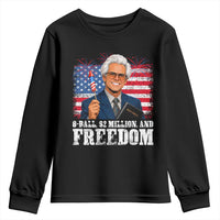 8 Ball 2 Million Dollars And Freedom Youth Sweatshirt Billy Meme Baby 4th of July
