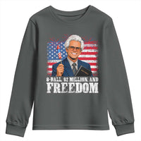 8 Ball 2 Million Dollars And Freedom Youth Sweatshirt Billy Meme Baby 4th of July