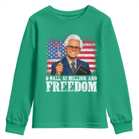 8 Ball 2 Million Dollars And Freedom Youth Sweatshirt Billy Meme Baby 4th of July