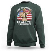 Happy 250th Anniversary To All You Sumbitches Sweatshirt Funny Smokey Patriotic 70s Movie The Bandit