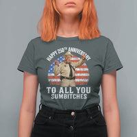 Happy 250th Anniversary To All You Sumbitches T Shirt For Women Funny Smokey Patriotic 70s Movie The Bandit