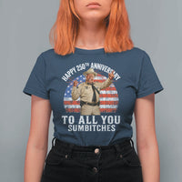 Happy 250th Anniversary To All You Sumbitches T Shirt For Women Funny Smokey Patriotic 70s Movie The Bandit