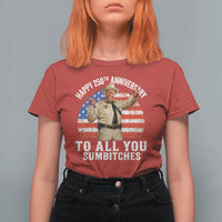 Happy 250th Anniversary To All You Sumbitches T Shirt For Women Funny Smokey Patriotic 70s Movie The Bandit