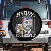 Teddy Boozedevelt Theodore Roosevelt 4th of July Spare Tire Cover Funny Beer Drinking Vintage American Flag