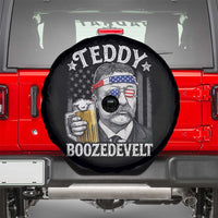Teddy Boozedevelt Theodore Roosevelt 4th of July Spare Tire Cover Funny Beer Drinking Vintage American Flag