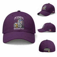 Teddy Boozedevelt Theodore Roosevelt 4th of July Baseball Cap Funny Beer Drinking Vintage American Flag