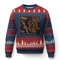 Party Like It Is 1776 Founding Father Ugly Christmas Sweater Funny 4th of July Meme