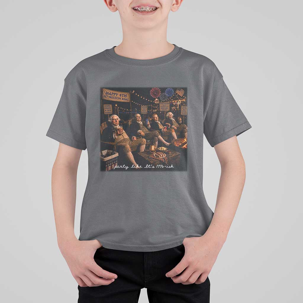 Party Like It Is 1776 Founding Father T Shirt For Kid Funny 4th of July Meme