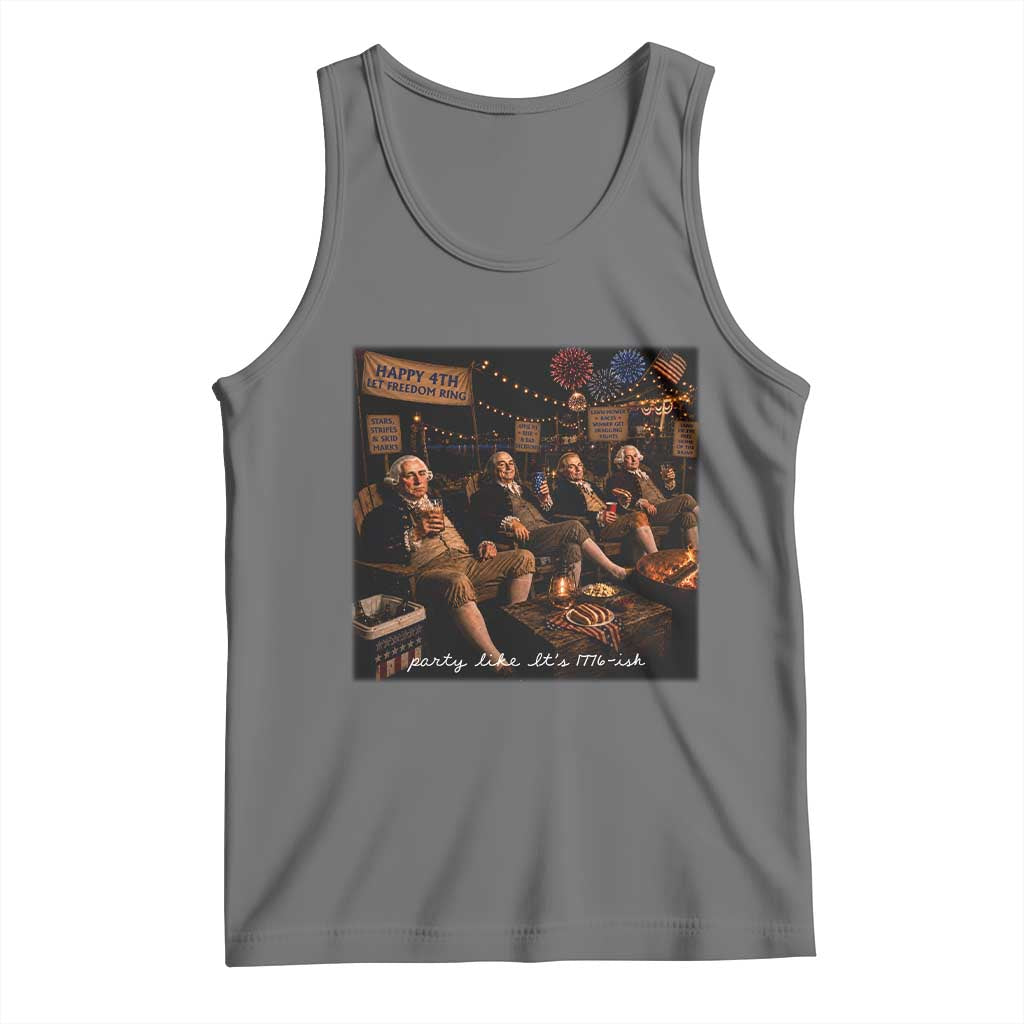 Party Like It Is 1776 Founding Father Tank Top Funny 4th of July Meme