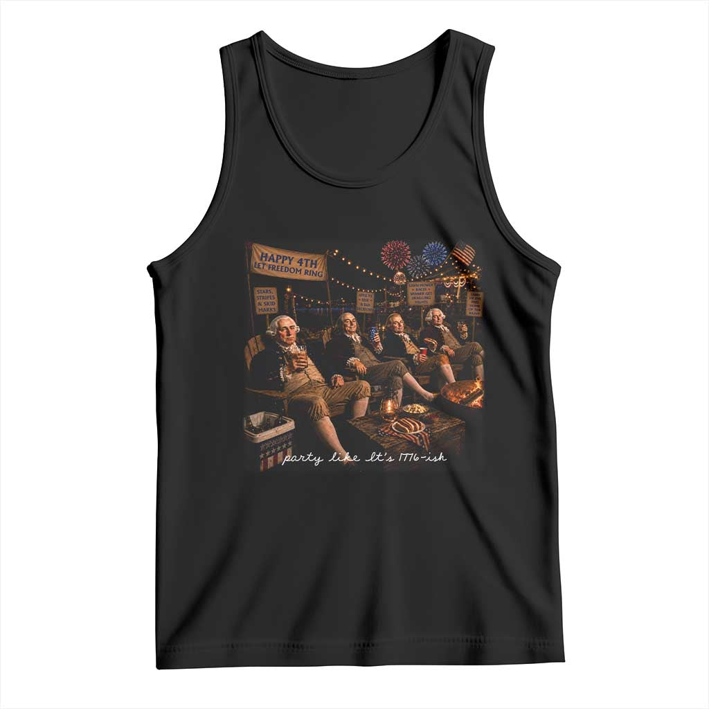 Party Like It Is 1776 Founding Father Tank Top Funny 4th of July Meme