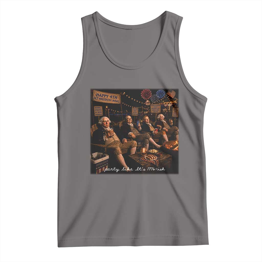 Party Like It Is 1776 Founding Father Tank Top Funny 4th of July Meme