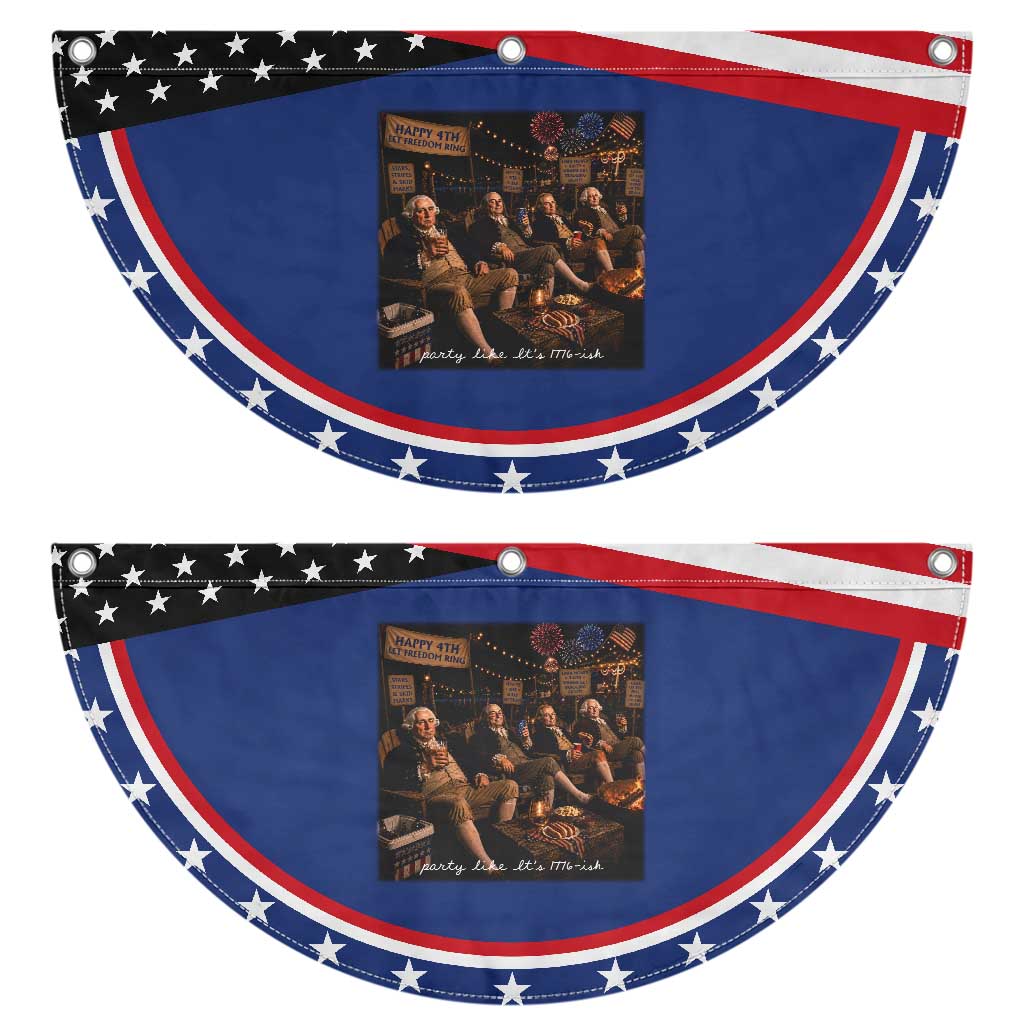 Party Like It Is 1776 Founding Father Patriotic Fan Flag Funny 4th of July Meme
