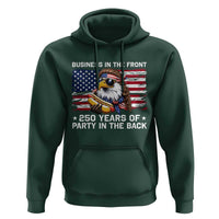 Business In The Front Party In The Back 250th Anniversary USA Hoodie Patriotic Eagle Mullet