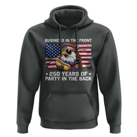 Business In The Front Party In The Back 250th Anniversary USA Hoodie Patriotic Eagle Mullet