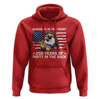 Business In The Front Party In The Back 250th Anniversary USA Hoodie Patriotic Eagle Mullet