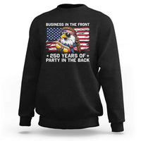 Business In The Front Party In The Back 250th Anniversary USA Sweatshirt Patriotic Eagle Mullet