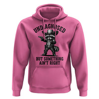 Undiagnosed But Something Ain't Right Hoodie Funny Raccoon Cowboy