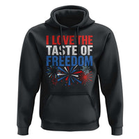 I Love The Taste Of Freedom Funny 4th of July Couple Matching Hoodie US Fireworks