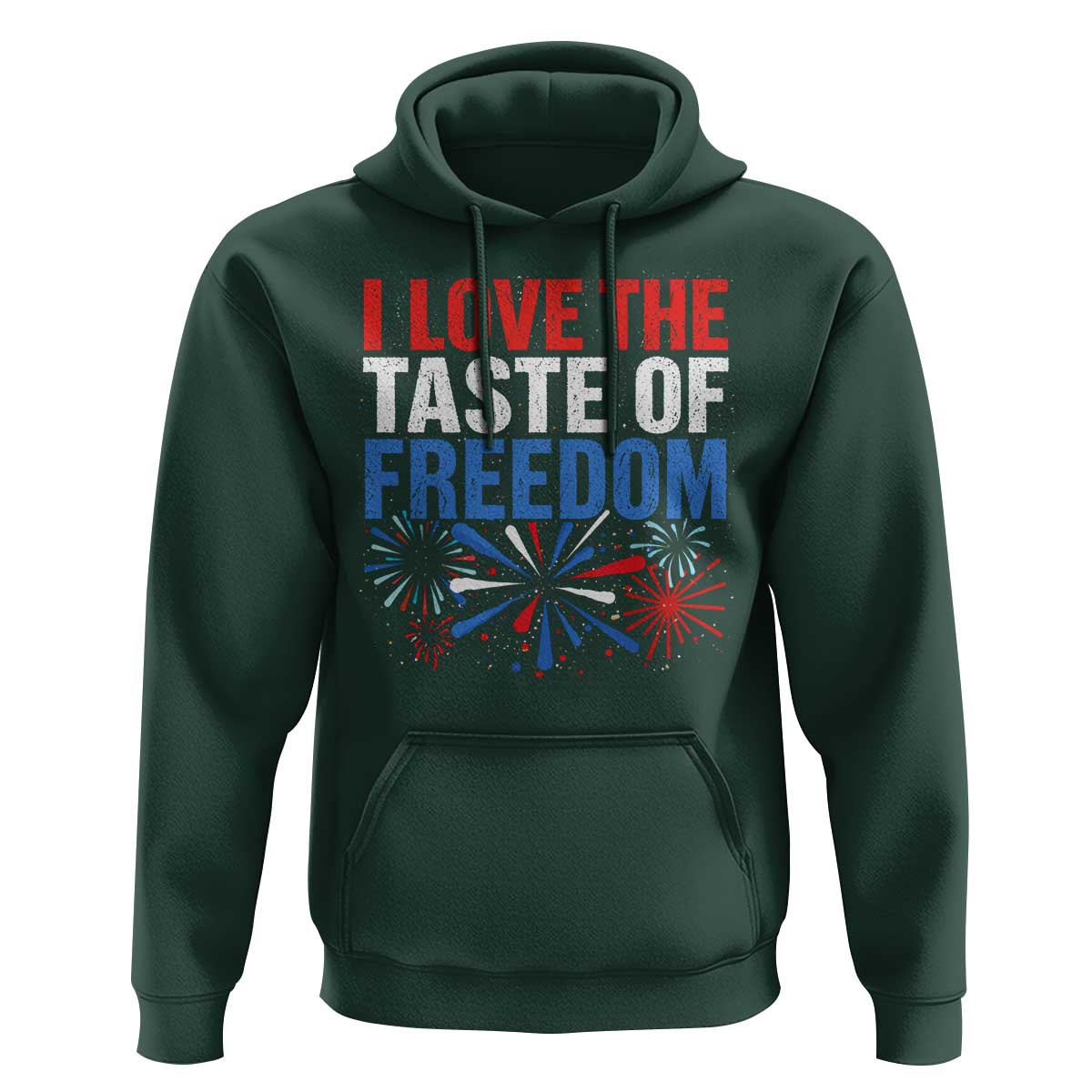 I Love The Taste Of Freedom Funny 4th of July Couple Matching Hoodie US Fireworks