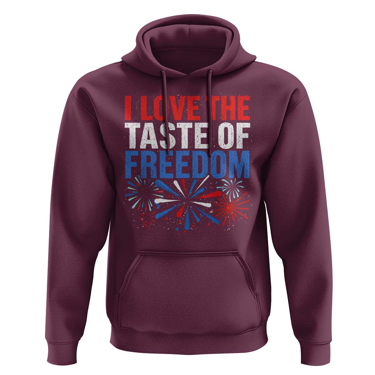 I Love The Taste Of Freedom Funny 4th of July Couple Matching Hoodie US Fireworks