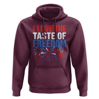 I Love The Taste Of Freedom Funny 4th of July Couple Matching Hoodie US Fireworks