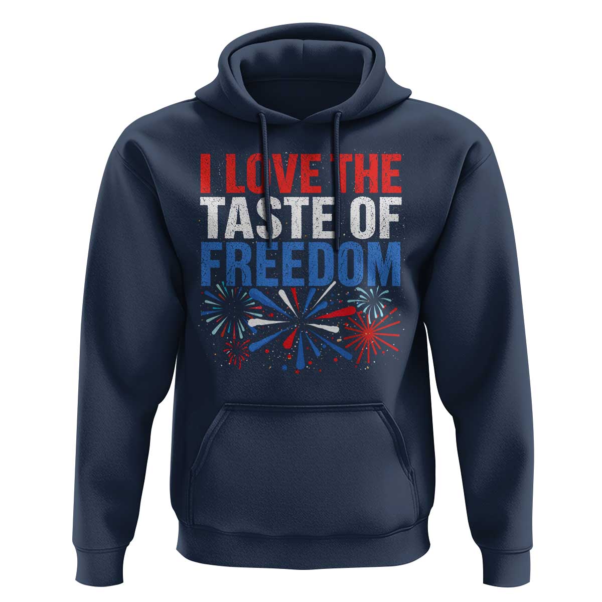 I Love The Taste Of Freedom Funny 4th of July Couple Matching Hoodie US Fireworks
