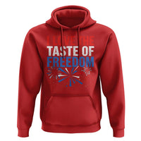 I Love The Taste Of Freedom Funny 4th of July Couple Matching Hoodie US Fireworks