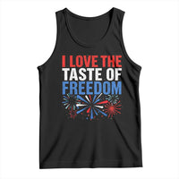 I Love The Taste Of Freedom Funny 4th of July Couple Matching Tank Top US Fireworks