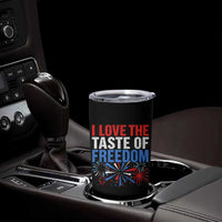 I Love The Taste Of Freedom Funny 4th of July Couple Matching Tumbler Cup US Fireworks