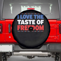 I Love The Taste Of Freedom Funny 4th of July Couple Matching Spare Tire Cover