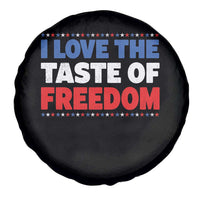 I Love The Taste Of Freedom Funny 4th of July Couple Matching Spare Tire Cover