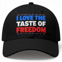 I Love The Taste Of Freedom Funny 4th of July Couple Matching Baseball Cap
