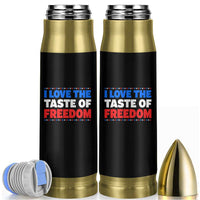 I Love The Taste Of Freedom Funny 4th of July Couple Matching Bullet Tumbler