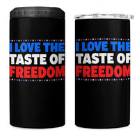 I Love The Taste Of Freedom Funny 4th of July Couple Matching 4 in 1 Can Cooler Tumbler