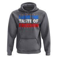 I Love The Taste Of Freedom Funny 4th of July Couple Matching Hoodie