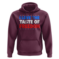 I Love The Taste Of Freedom Funny 4th of July Couple Matching Hoodie
