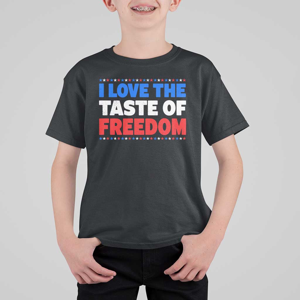 I Love The Taste Of Freedom Funny 4th of July Couple Matching T Shirt For Kid