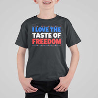 I Love The Taste Of Freedom Funny 4th of July Couple Matching T Shirt For Kid