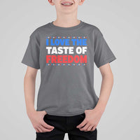 I Love The Taste Of Freedom Funny 4th of July Couple Matching T Shirt For Kid