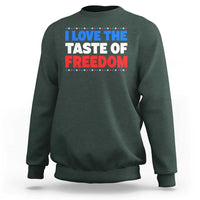 I Love The Taste Of Freedom Funny 4th of July Couple Matching Sweatshirt