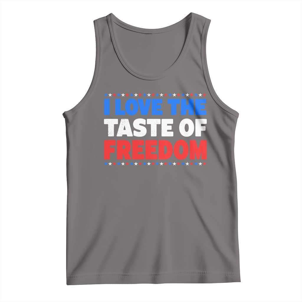 I Love The Taste Of Freedom Funny 4th of July Couple Matching Tank Top