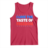 I Love The Taste Of Freedom Funny 4th of July Couple Matching Tank Top