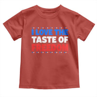 I Love The Taste Of Freedom Funny 4th of July Couple Matching Toddler T Shirt