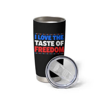 I Love The Taste Of Freedom Funny 4th of July Couple Matching Tumbler Cup