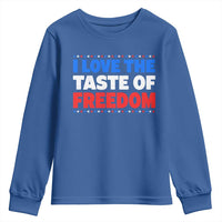 I Love The Taste Of Freedom Funny 4th of July Couple Matching Youth Sweatshirt